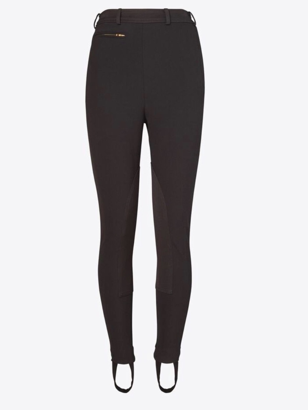 NWOT Tory Burch Stretch Canvas Black Skinny Stirrup Riding Pants Jodhpurs 2 $298